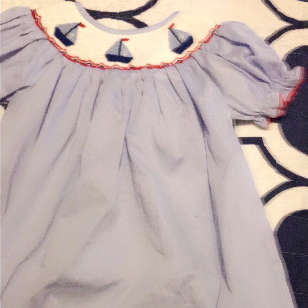 Babeeni size 2T sailboat smocking dress
